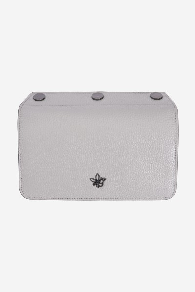 Flap Silver Grey Deri