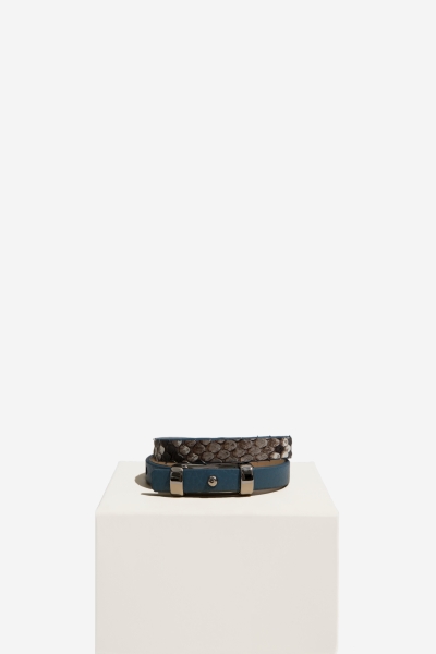 G Projects Lisa Denim Deri Bileklik